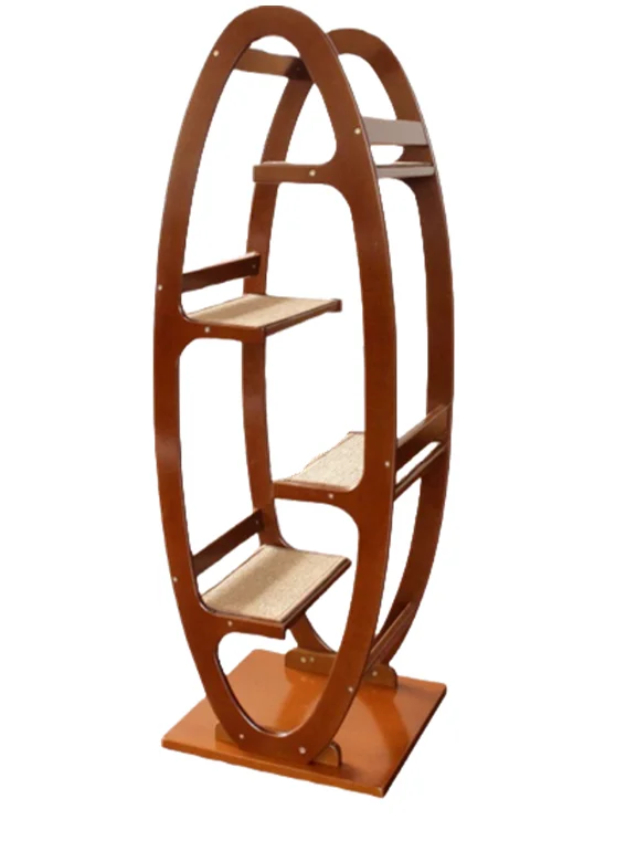 Wooden Cat Tree  Multi functional Cat climbing rack with capsule cat climbing rack