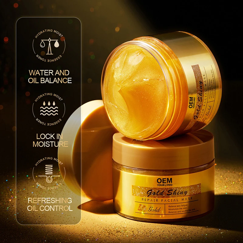 Peel Off Gold Mask Cruelty-free Anti-aging & Moisturizing and Squalane & Collagen Face Skin Care and Body Mask