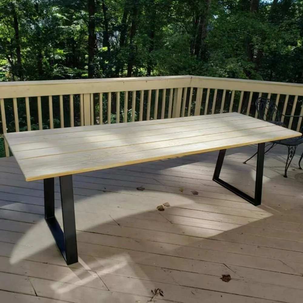 Trapezoid Metal Legs For Table Cast Iron Table Legs Furniture Legs for Bench Coffee Dining Table Base Furniture Feet Hardware