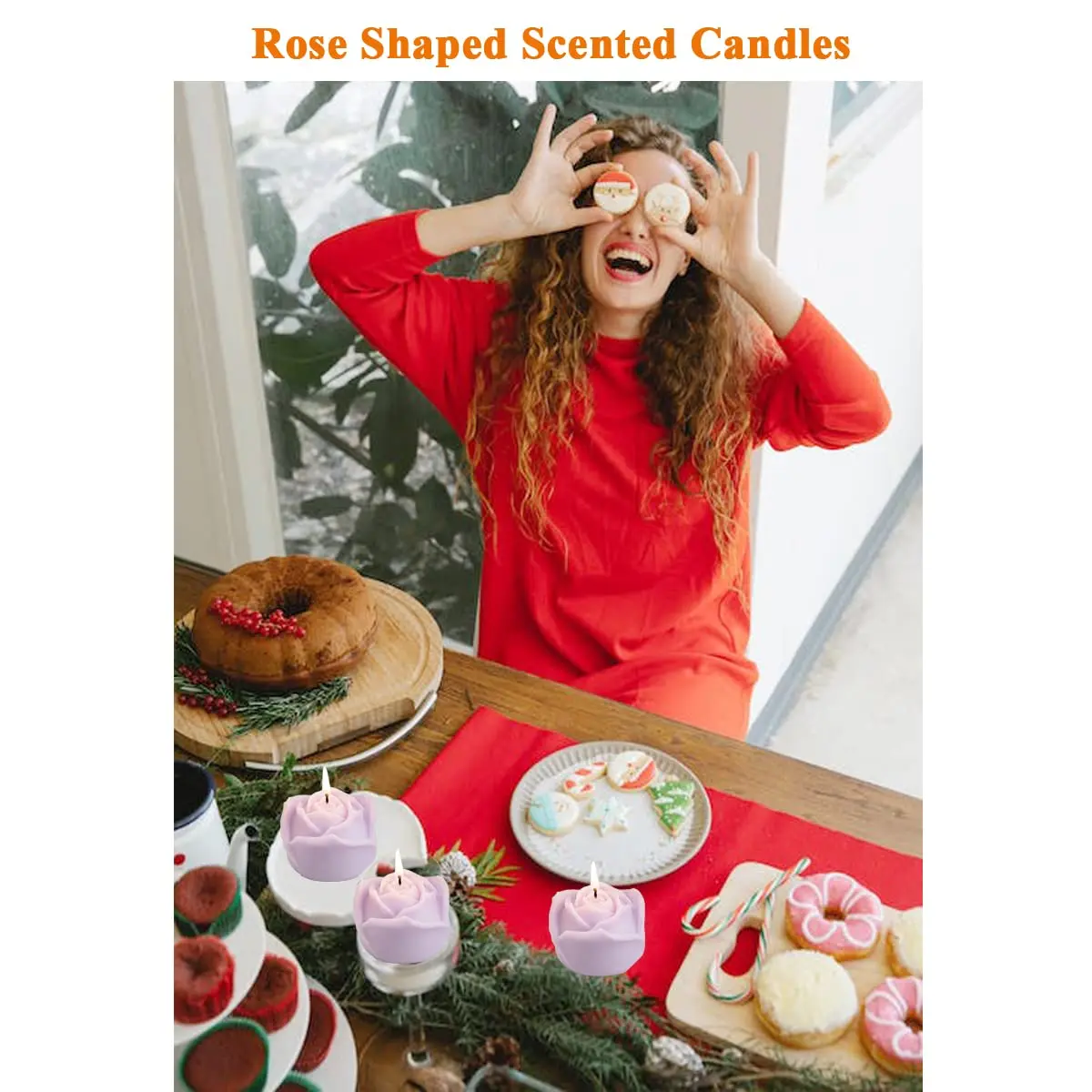 WANHUA sparklers party favors custom name greek ceramic creed aventus custom mini rose shaped candles