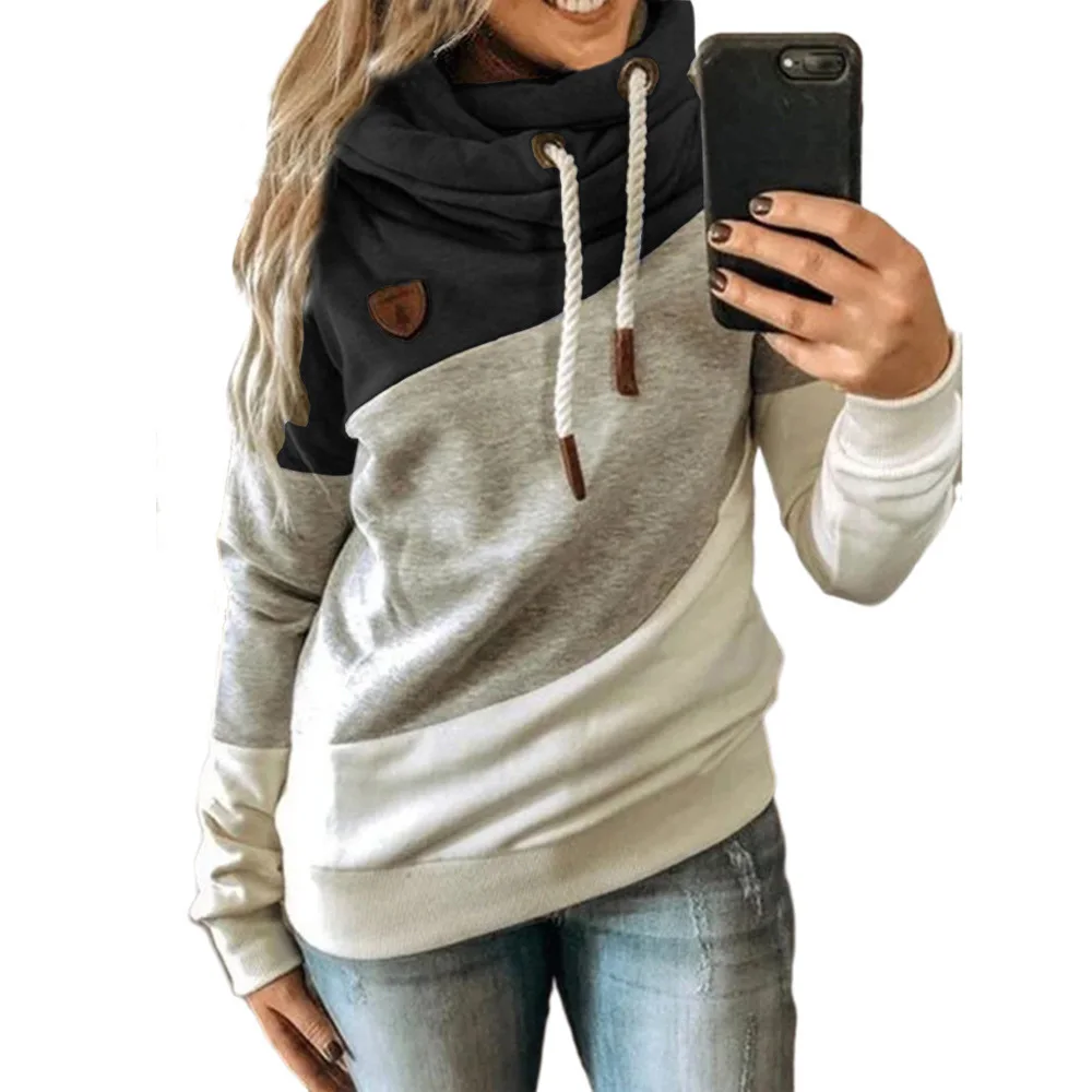 
Custom Fashion Women Bowknot Long Sleeves Hoodies Round Neck Crop Tops Pullover Hoodie 