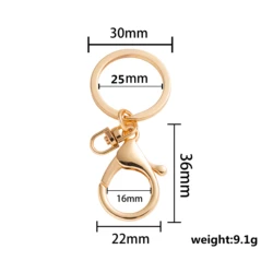 Wholesale Metal Swivel Snap Hardware Accessories Stainless Steel Custom Shape Large Lobster Clasp For Keychain