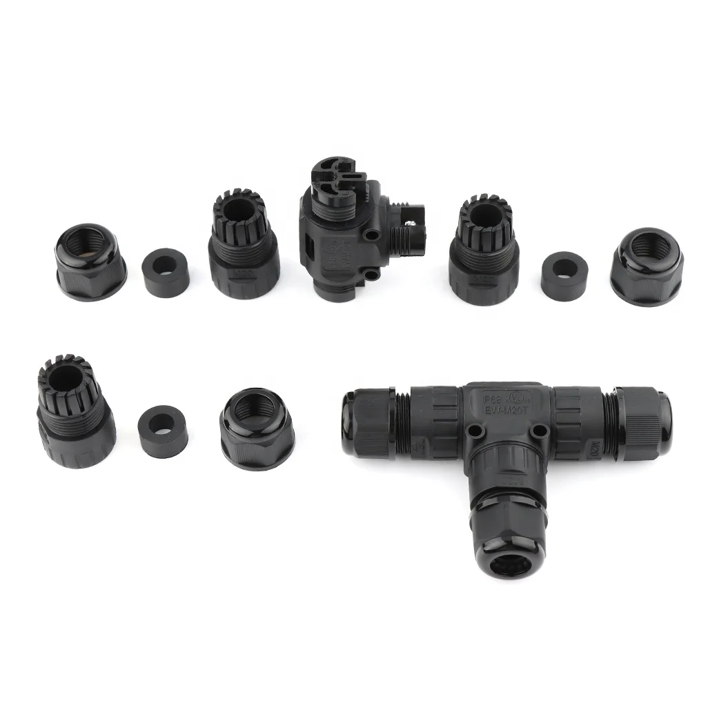 Wire Connectors Nickel Plated Copper 2/3/4 Pins EW-M20T IP68 M20 Waterproof