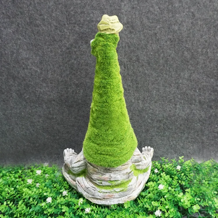 Resin Ornaments Faceless Dolls Elf Christmas Outdoor Decoration Yoga Gnome Garden Statues Sculpture