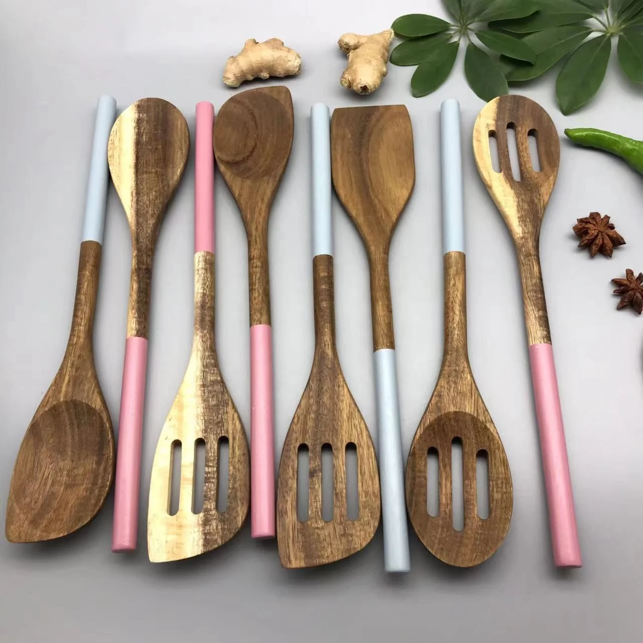 wooden cooking  spatula , folks