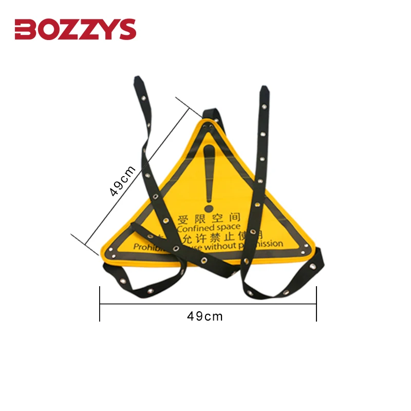 Adjustable limit access to a manhole Confined Space Covers with Safety Warning Restricted space, no access