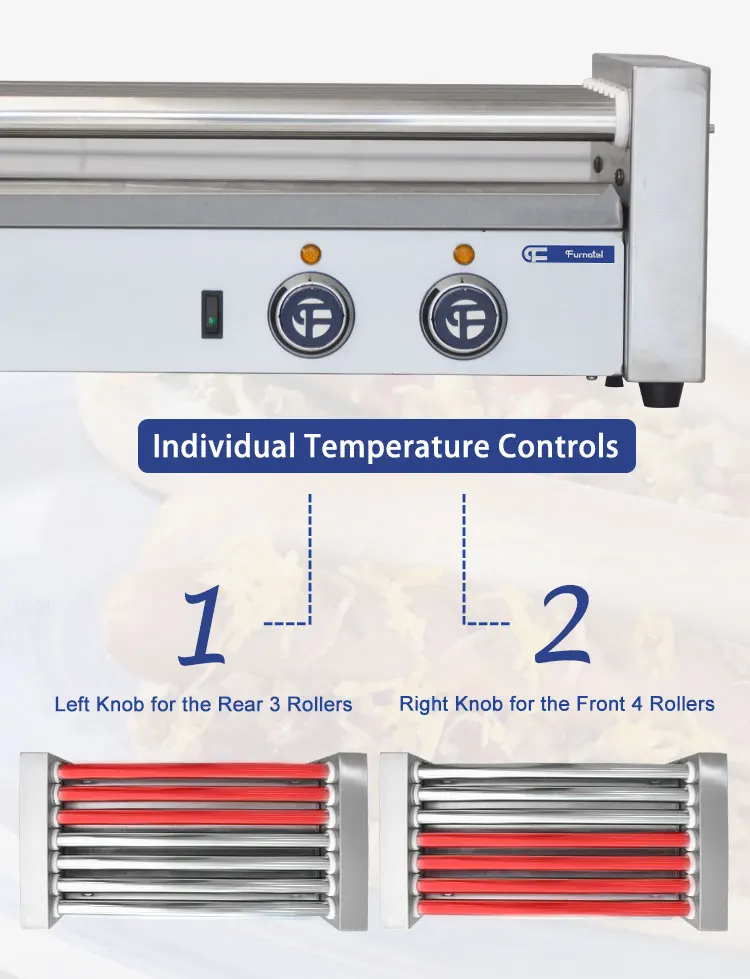 Europe Design Commercial Automatic Roller Hot Dog Grill Machine