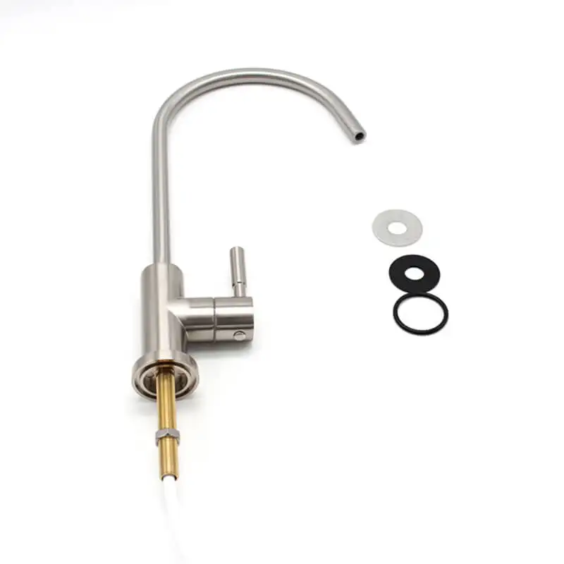 NSF 61 Kitchen Pure Faucet One Way Drinking Faucet for Kitchen Sink Nickel Brushed Filter Water Tap