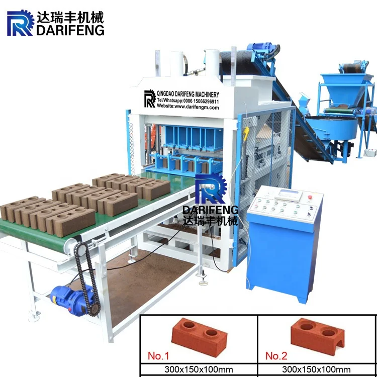 DF4-10 presse a brique de terre crue hydraulique Clay Stabilized Soil Earth hydraulic eco brava interlocking brick machine