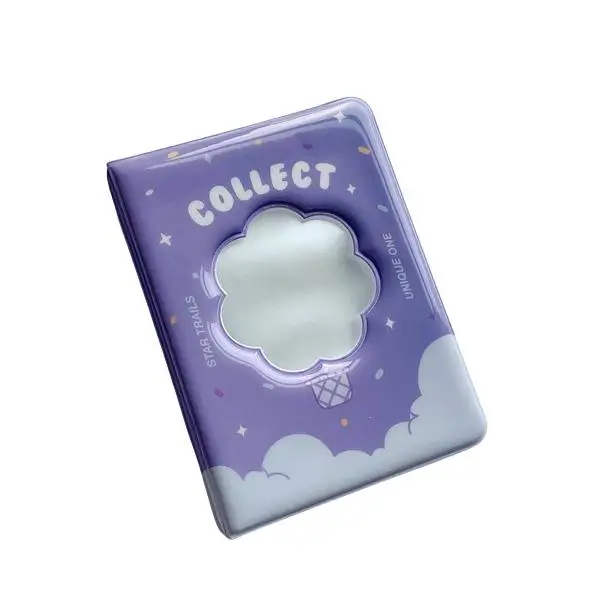 Korean Ins Style Cute Flower Ice Cream Shaped Hollow 3 inch Mini Photo Card Holder Star-Chasing Idol Photocard Album