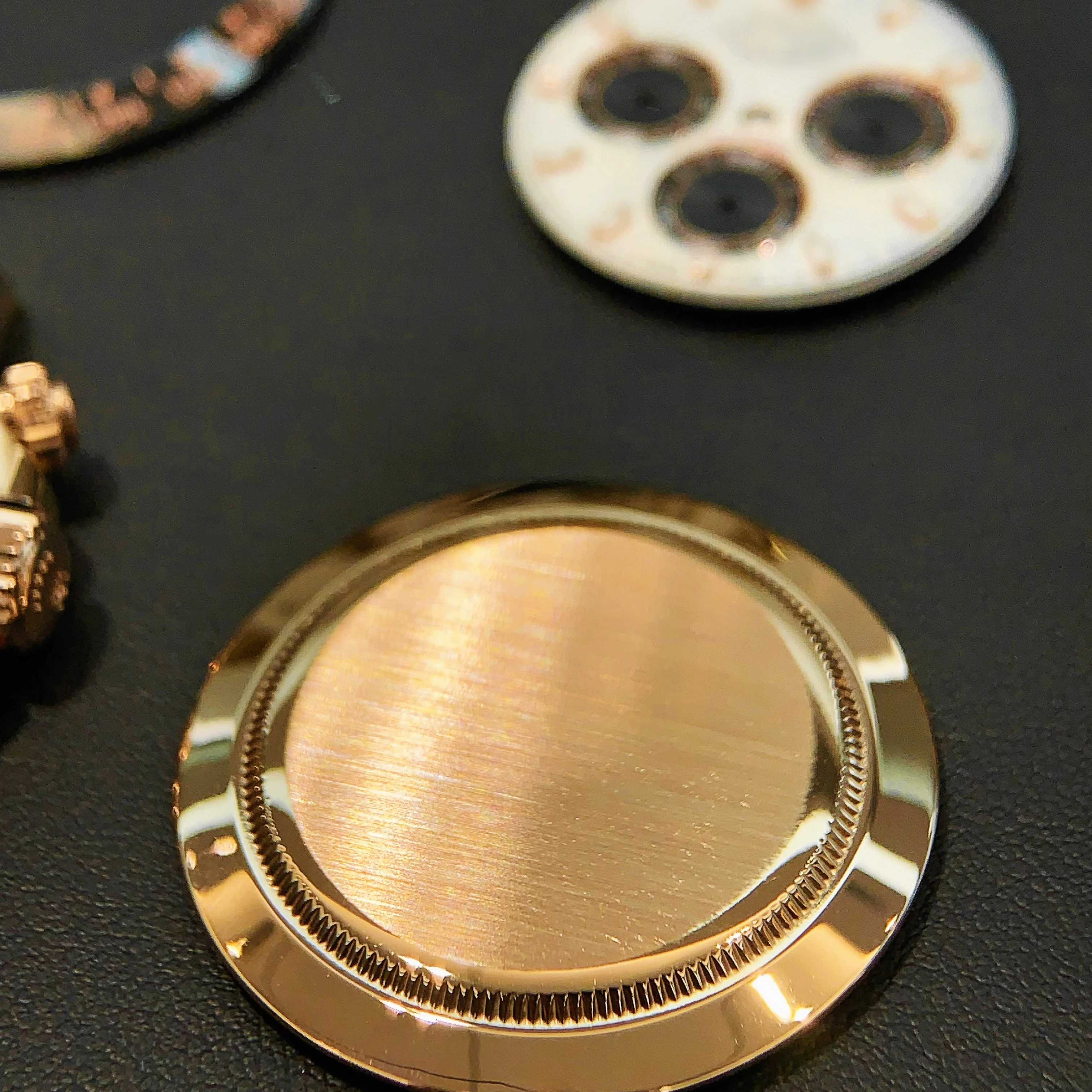 18K Gold Automatic Machinery Watch Accessories  for rl  Luxury Watch Case  bezel And  Folding Clasp With Safety