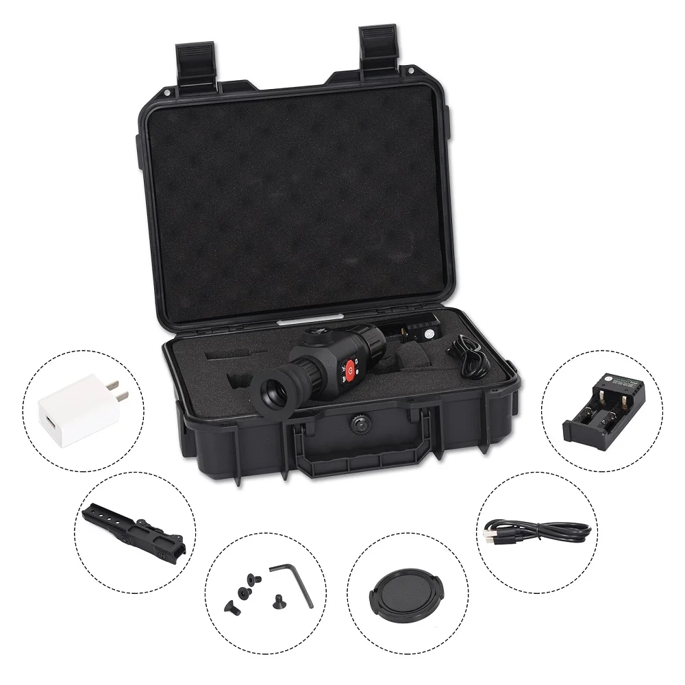 Thermal Night Vision Sight for Hunting 256X192 Thermal Scope  25 mm 35mm Lens Night Vision Scopes for Patrolling Viewing