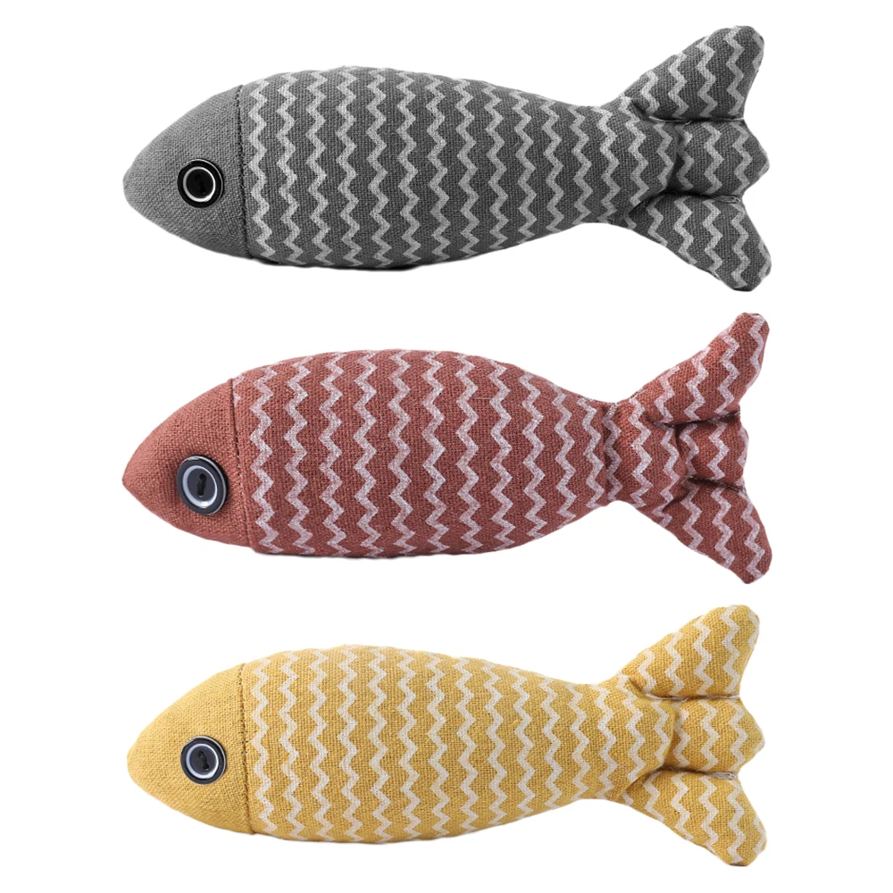 2024 Interactive Cat Toy Fish Soft Cat Toys With Catnip for Indoor Cats
