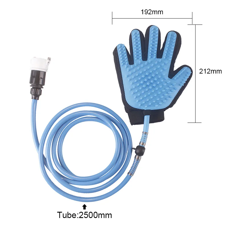 
Dog Shower Sprayer Bath Glove Pet Bathing Tool Compatible with Shower Bath Tub and Outdoor Garden Hose Pet Hair Remover 