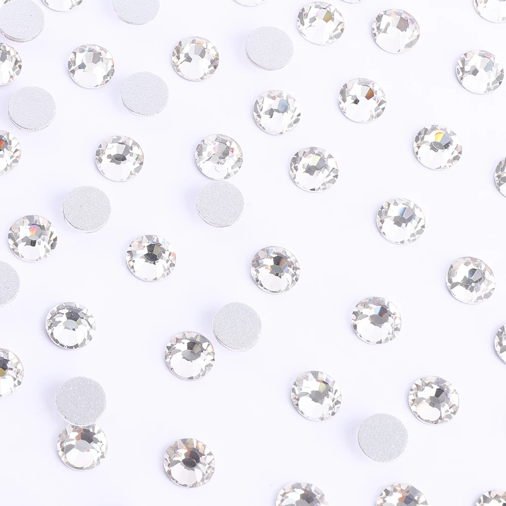 QIYI Hot selling Crystal Crystal AB Grade AAAAAA Exceptional Luster 2058 Non Hotfix Flat Back Rhinestones For Wedding Garments