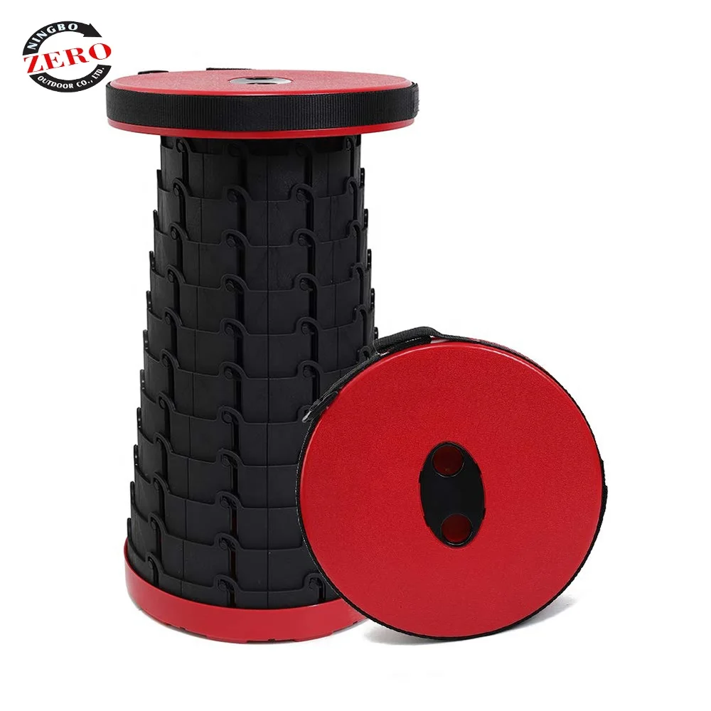 
Retractable Folding Stools Sturdy Portable Lightweight Plastic Stool for Camping Adults Kids 