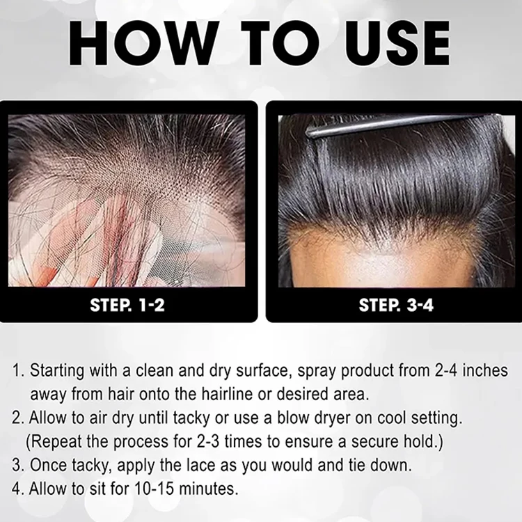 Wig Adhesive Products Wholesale Strong Hold Hair Toupee Melting Spray In Bulk