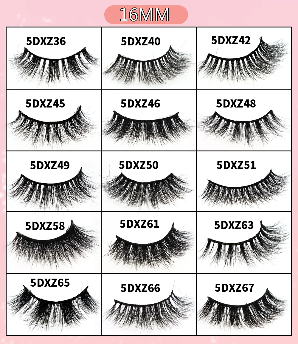 
High Quality 3D Mink Eyelashes Vendor Mink Own Brand Eyelashes 16mm 18mm 25mm False Mink Eyelashes 