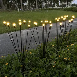 Outdoor Swaying Solar Pathway Light Waterproof Firework 6/8/10 Heads Led Garden Light Powered Firefly Lamp Starburst Solar Light