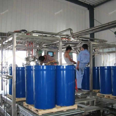 Aseptic filling 220L mango puree processing machine 16-18 brix single strength and 32-36brix concentrate making machine