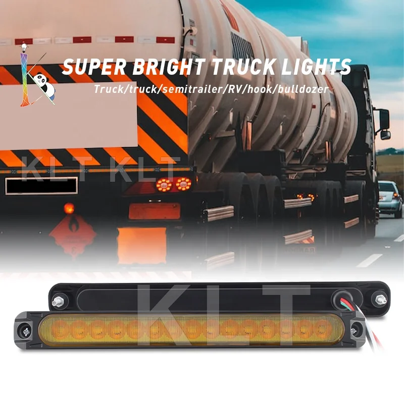 Warning Light Led Diode Light Trailer Truck Orange Led Side Marker Lamp 12v-24v Truck Accessory