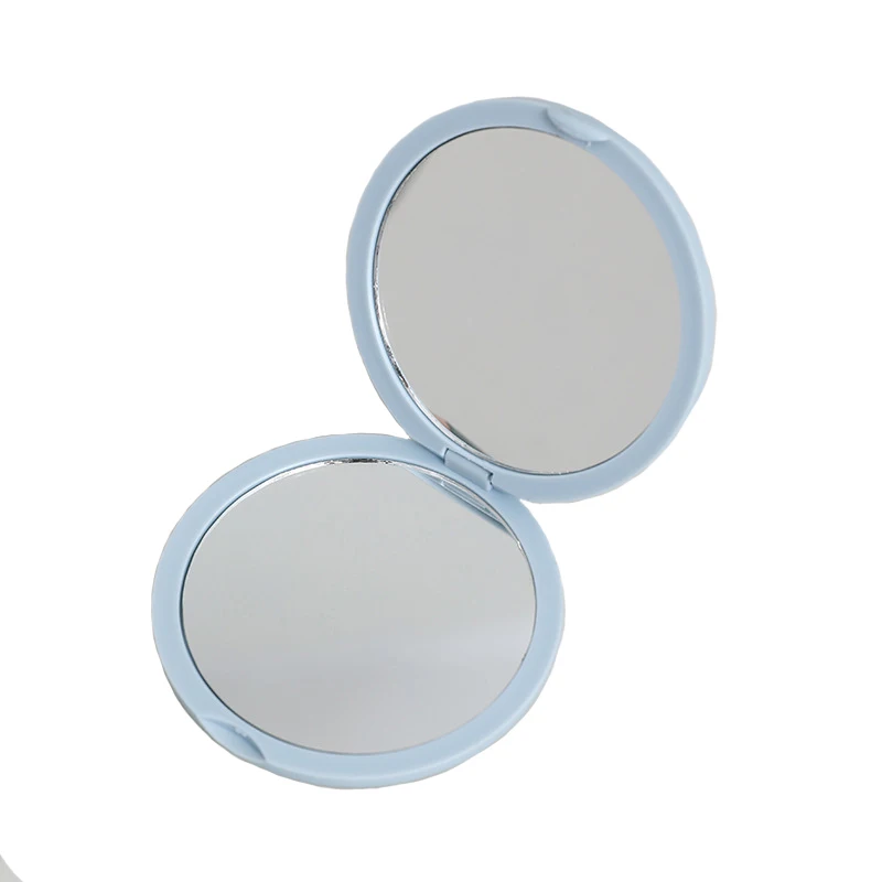 wholesale folding round pocket mirror portable double-sided flip cosmetic mirror accept design DIY cosmetic mirror