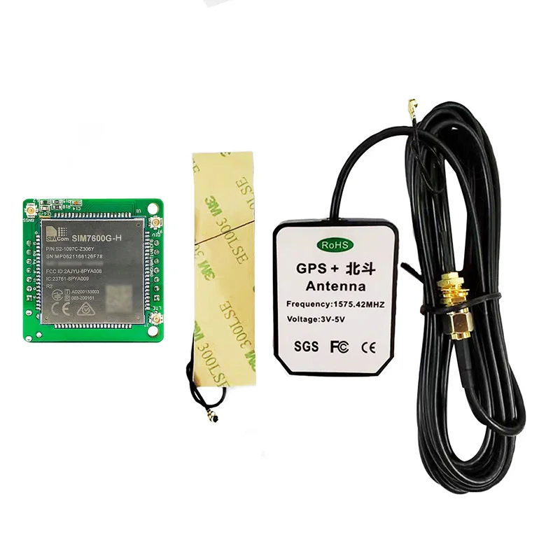 SIMCOM SIM7600G-H R2 CAT4 Kits Breakout Board LTE Cat-4 4G / 3G / 2G Support IoT Module Development Board +4G GPS antenna Kit