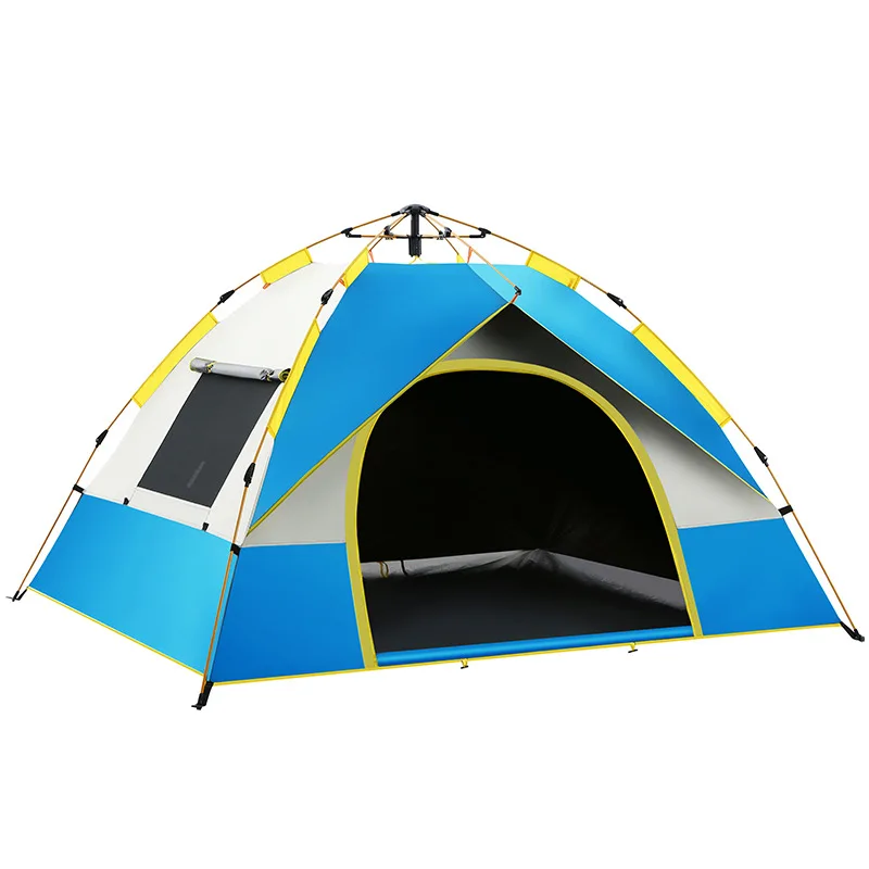 Outdoor camping tent 2-3-4 people automatic tent picnic windproof speed open sun protection camping tent