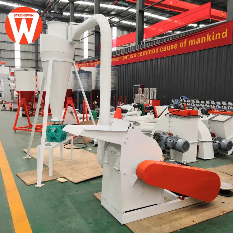 Молотковая мельница Strongwin с циклонным фильтром