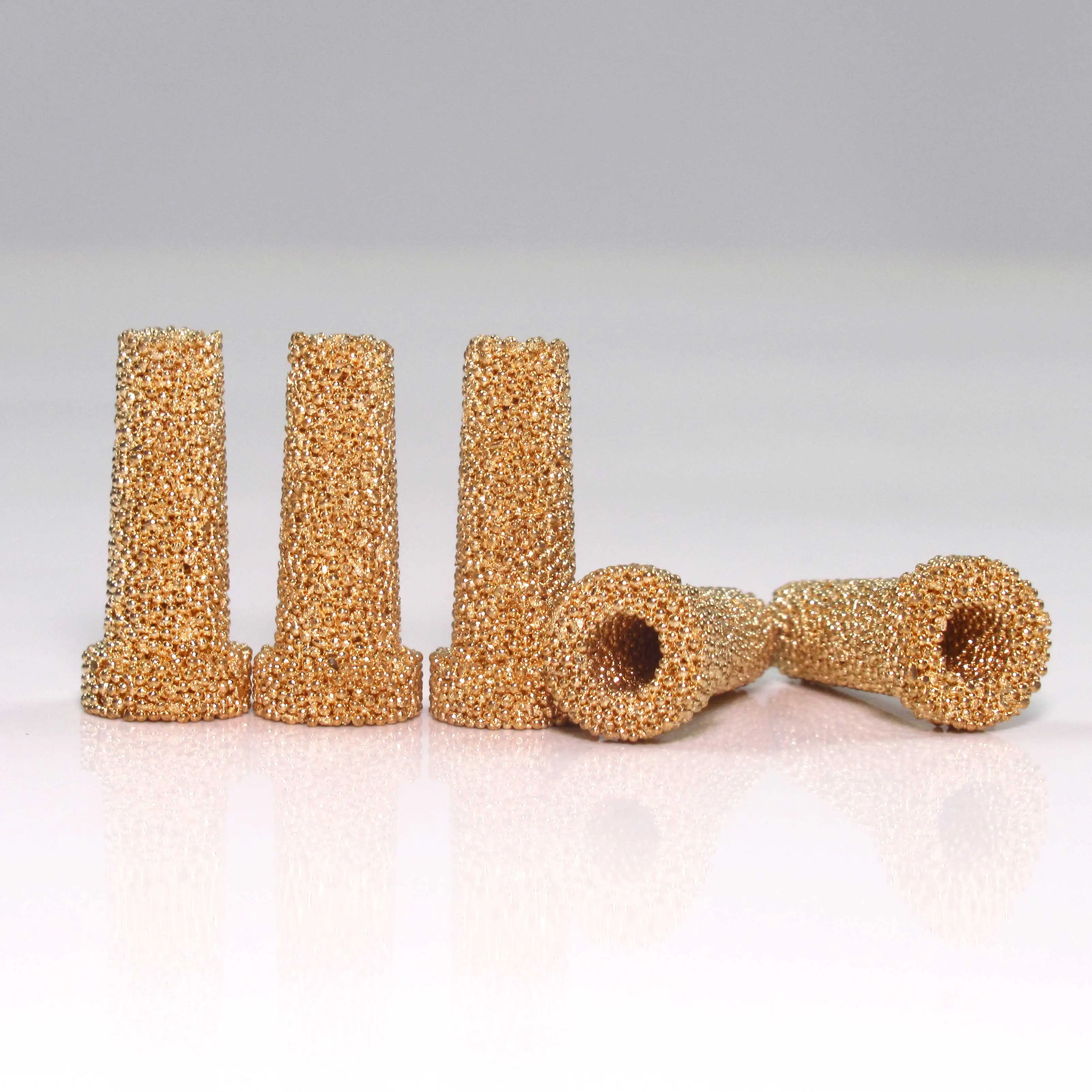 TOPEP Customized High Quality Copper Powder Sintering Filter 4*8*18 Liquid Filter Element used for high temperature