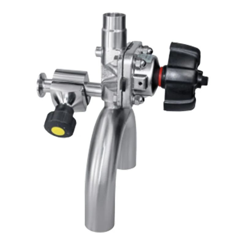 DONJOY Sanitary Stainless Steel Three-Way Diaphragm Manual Pneumatic Valve GM-UB/UC Factory Price Flow Control Equipment