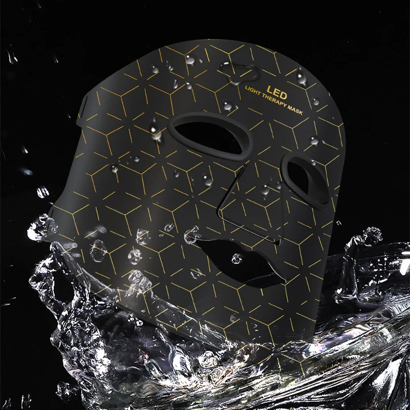 Face Silicone Facial LED Mask Red Light Therapy Face Anti Ageing Brighten LED Phototherapy Mask Beauty Device