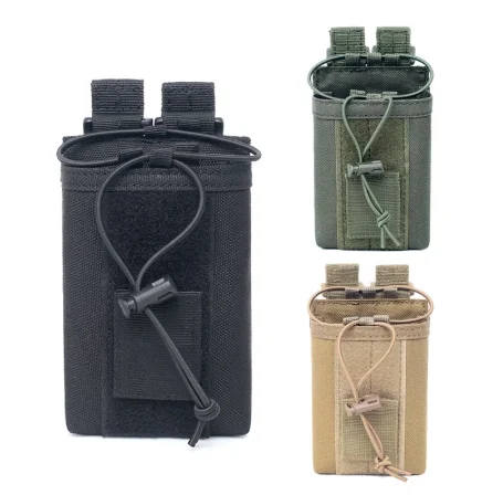 
1000D Nylon Tactical Pouch Outdoor Sports Pendant Military Molle Radio Walkie Talkie Holder Bag Magazine Mag Pouch Pocket YN01 