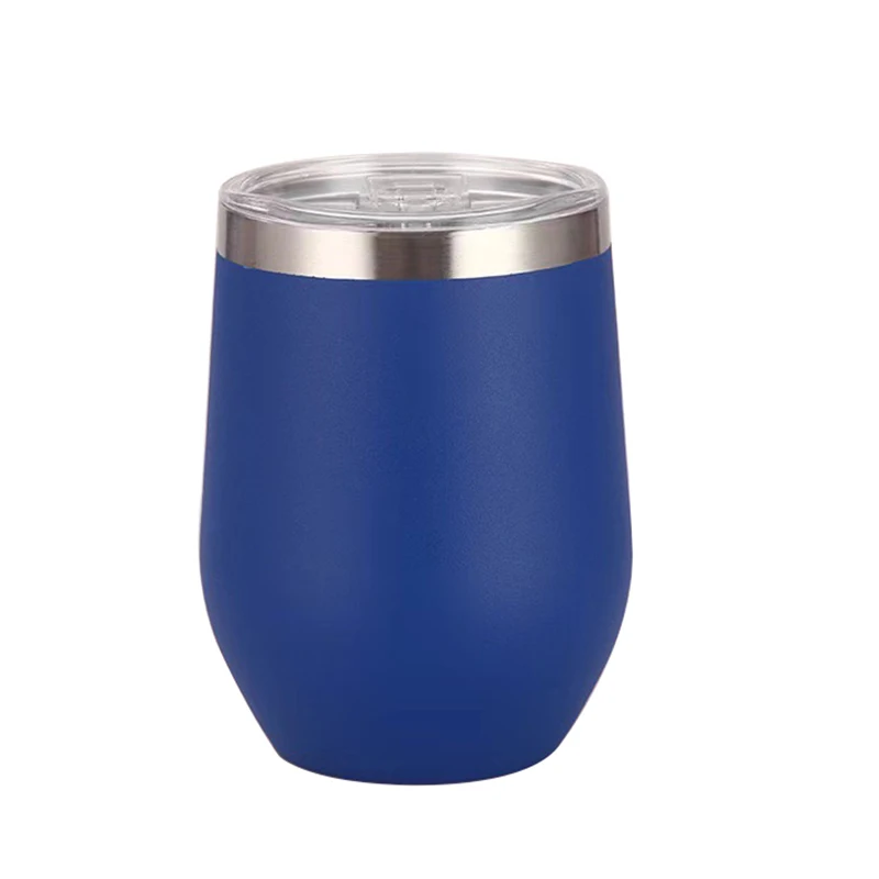 Hot Style Eco-Friendly Egg Shape Double Wall Stainless Steel Vacuum Insulated Wine Mug Tumbler Cup