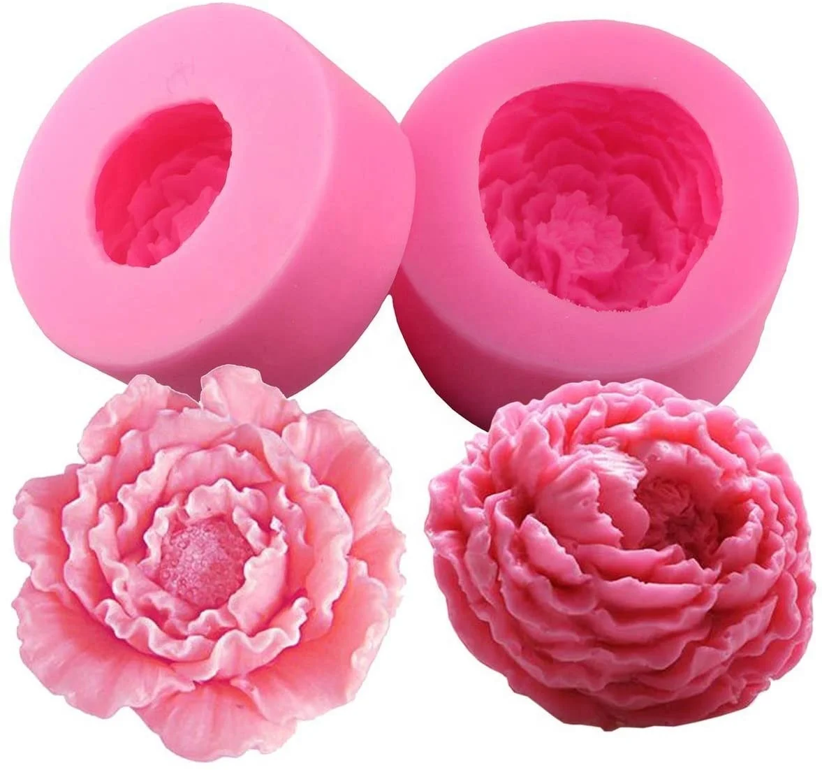 Resin Mold Soap Candle for Craft Fondant Cake Reposteria Moldes Keychain Flower Making Wholesale Silicone Molds