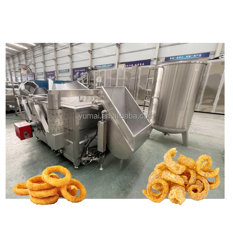Automatic Snack Namkeen Garri Donut Batch Deep Fryer Cassava Potato Chips Frying Machine