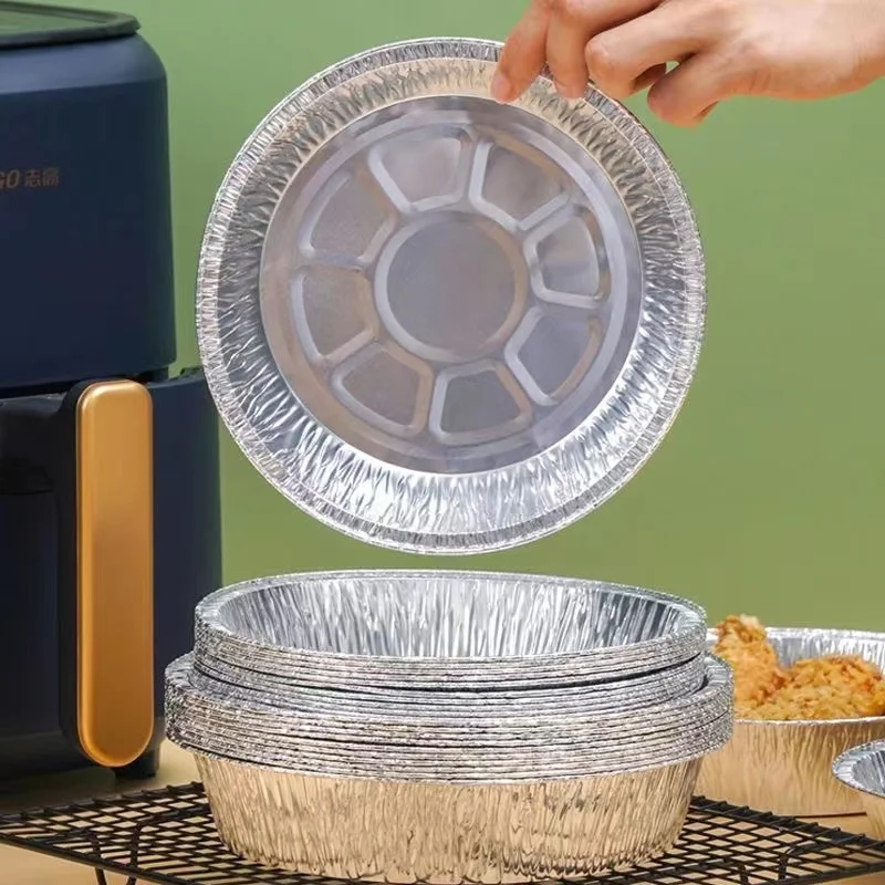 2024 New heavy duty rectangular aluminum foil container 5000cc 11 lb large aluminum foil food container tray lid