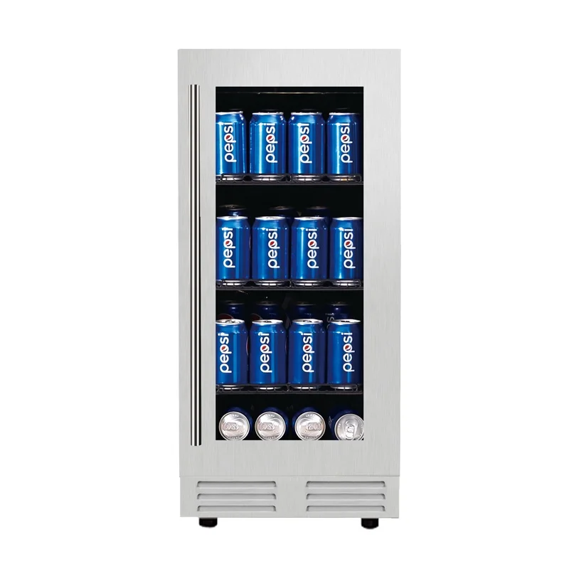 Home Small Residential Compact Imported Compressor Counter Top Forced Convection Stand Up Refrigerator Beverage And Beer Coolers