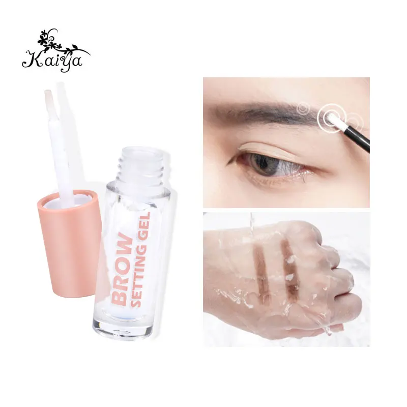 New Private Label Water Resistant Clear Brow Shield Setting Gel Liquid Eyebrow Fixed Gel Quick Dry Anti-fade Eyebrow Top Coat