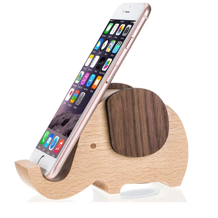 Wholesale Handmade Wood Cute Piggy Bank Coins Mobile Phone Holder Wooden Saving Money Box