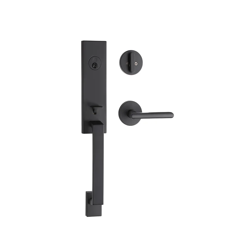 Лидер продаж входные ручки трубчатые Handleset черная краска замок двери ANSI класс 3 жилой