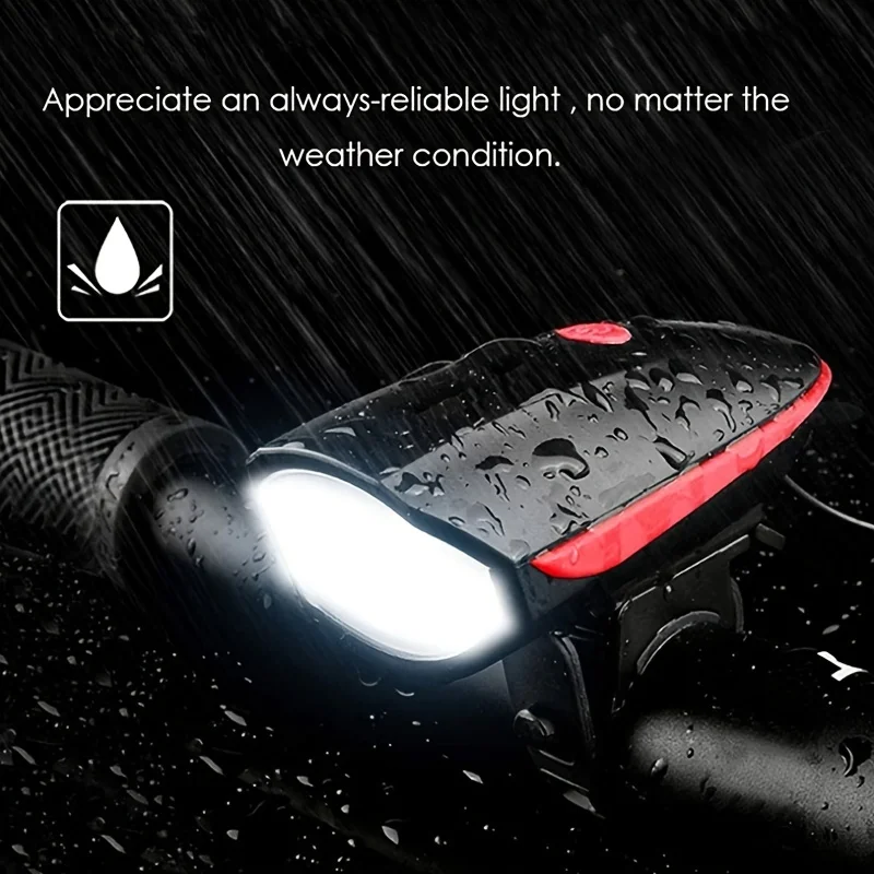 Bicycle Light With Horn Waterproof Bike Lights LED Bike Front Lights With Louder Speaker For Outdoor Sporting