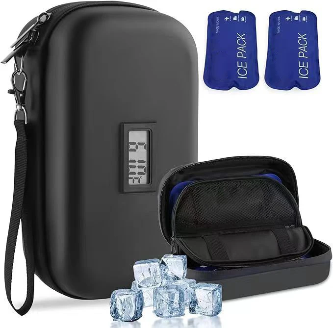Portable and Reusable Diabetic Insulin Cooler Bag with Custom Logo Insulated Travel Case for Insulin Supplies Printed Pattern