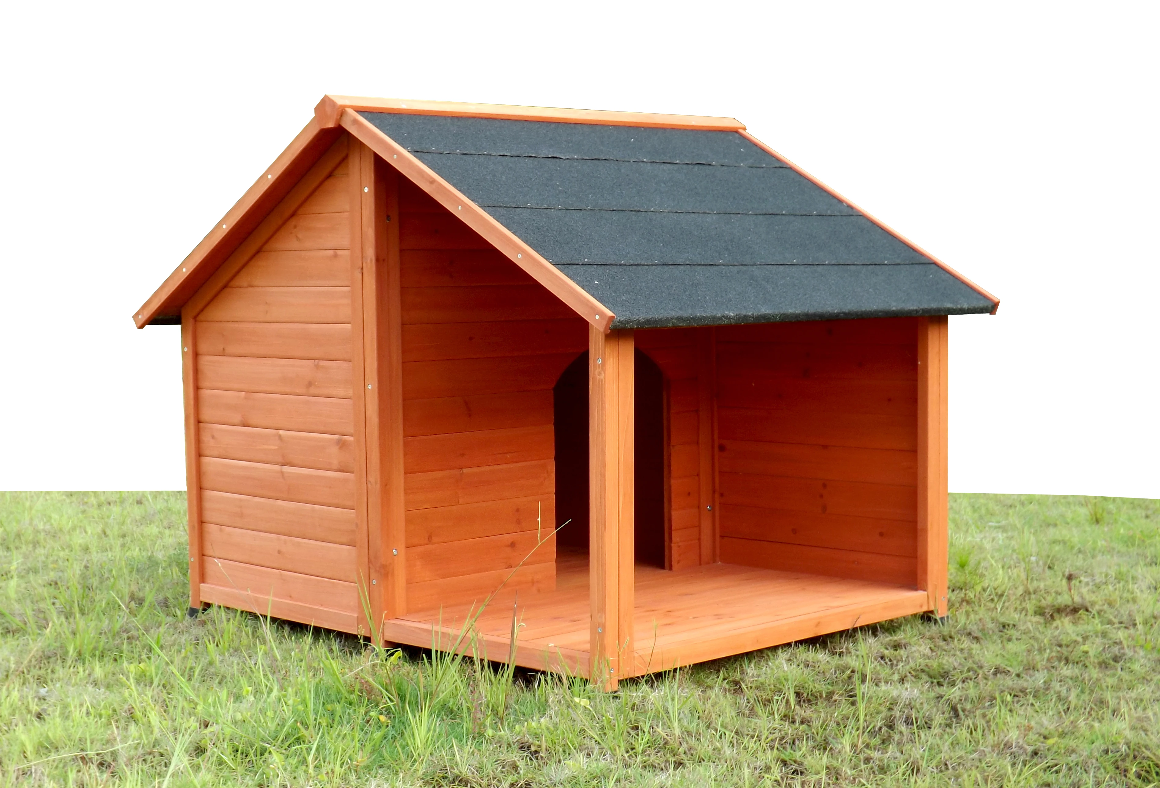Factory Outdoor OEM brand Easy Assemble weatherproof shelter Wooden Dog Kennel With Opening Roof