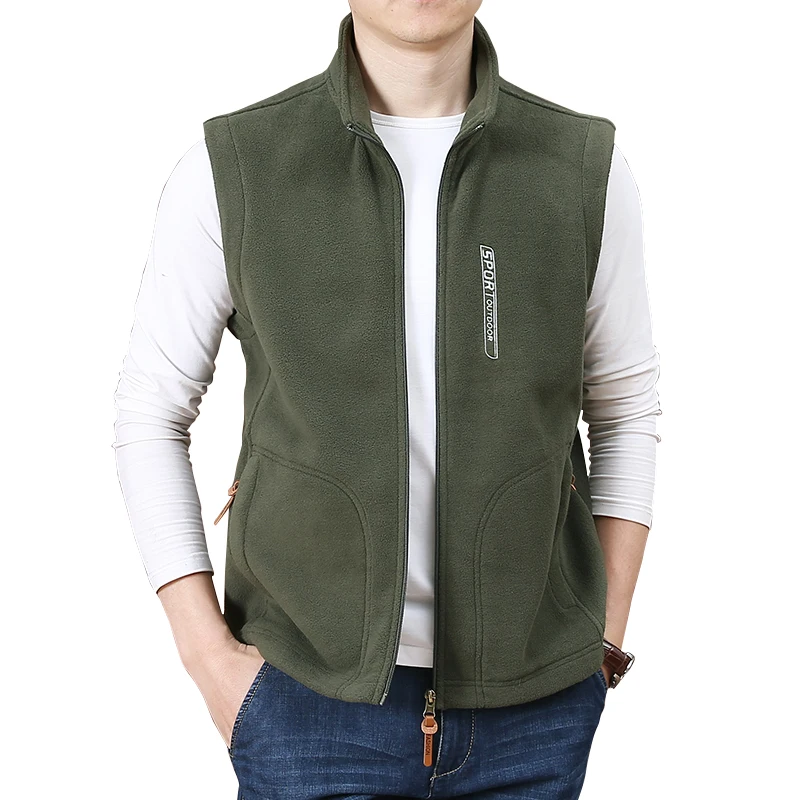 Mens Chaleco Gilets Bodywarmer Waistcoat Full Zip Polar Fleece Heat Vest