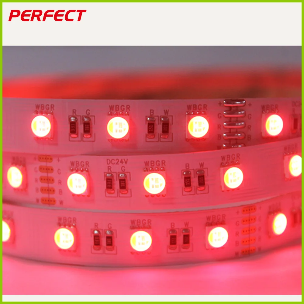 5m Remote Control RGB+W 24V 60LED/M smart wifi 5050 rgbw led strip lights