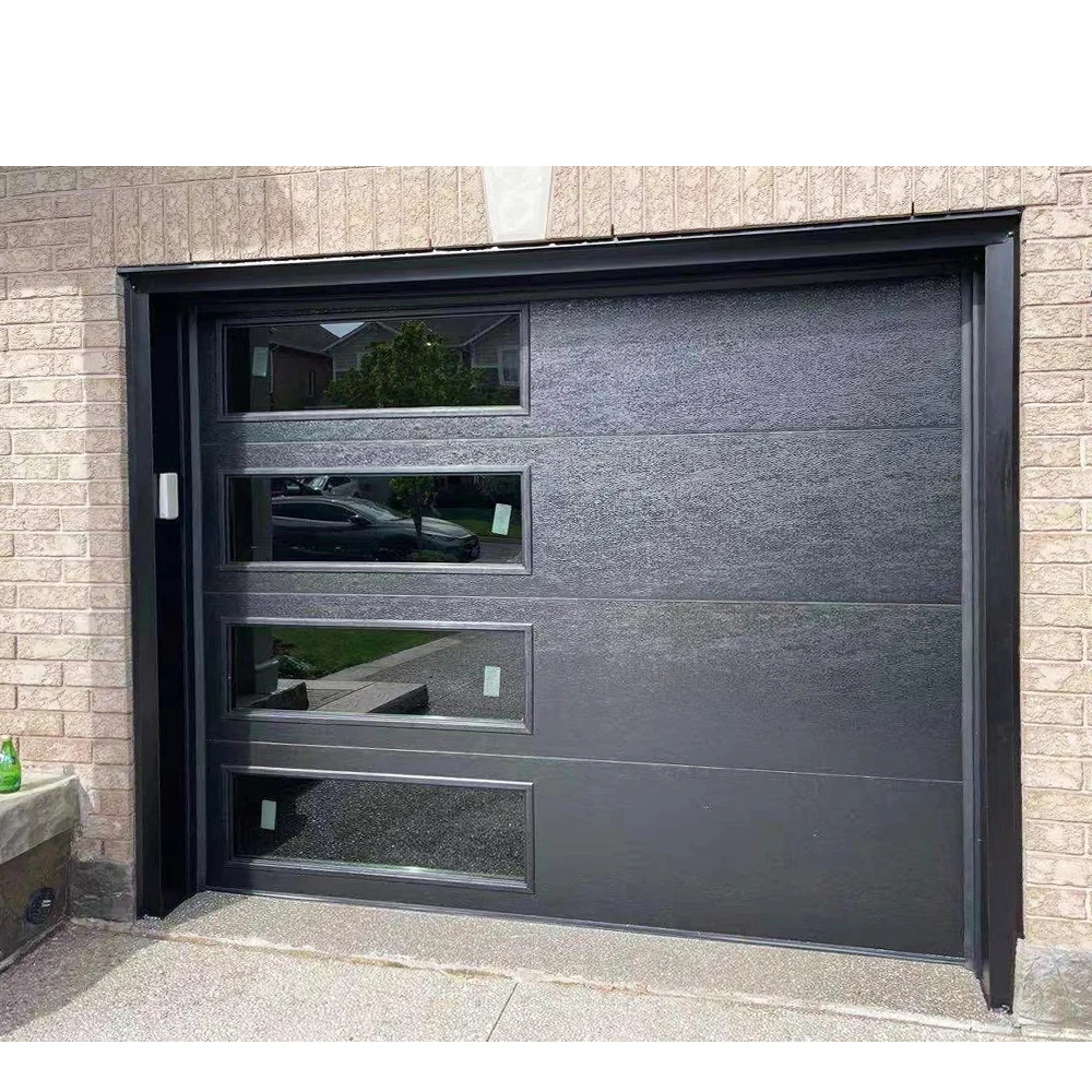 New Style Sectional Steel Automatic Garage Security Door Metal Garage With I Section