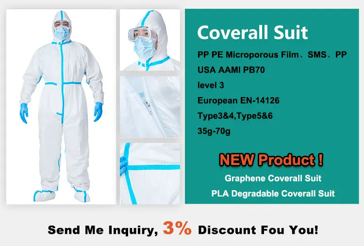 Rhycom Disposable Medical Non Woven Clothing Gown Isolation Protective Isolation Gowns Level 1 2 3 4
