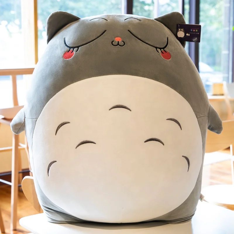 Kawaii Japanese Style Anime Cat Stuffed Animal Doll Totoro Pillow Cushion Plush Toys for Kids Christmas Gift