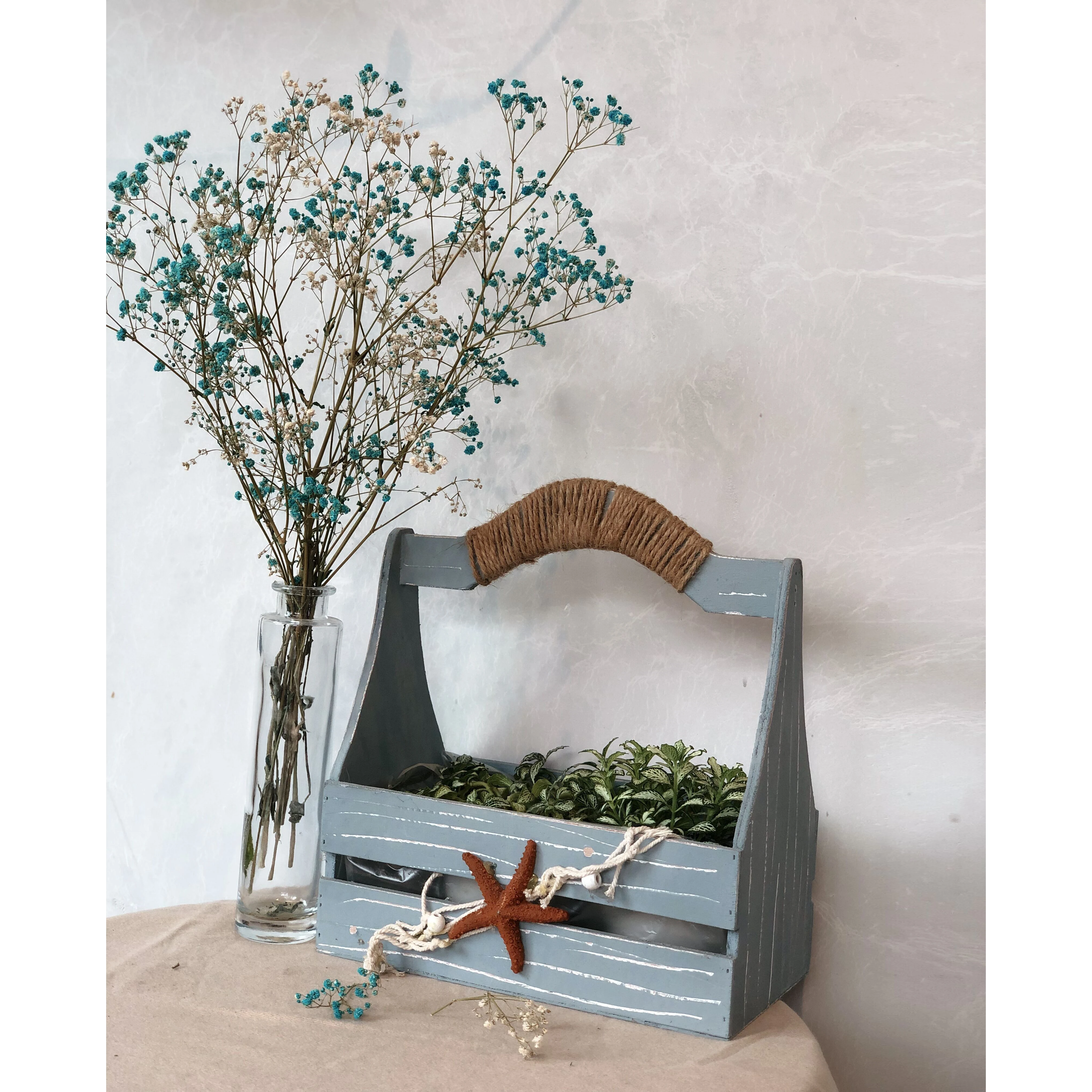 Home decor Rectangular flowers planter wooden flower pot holders plant pots